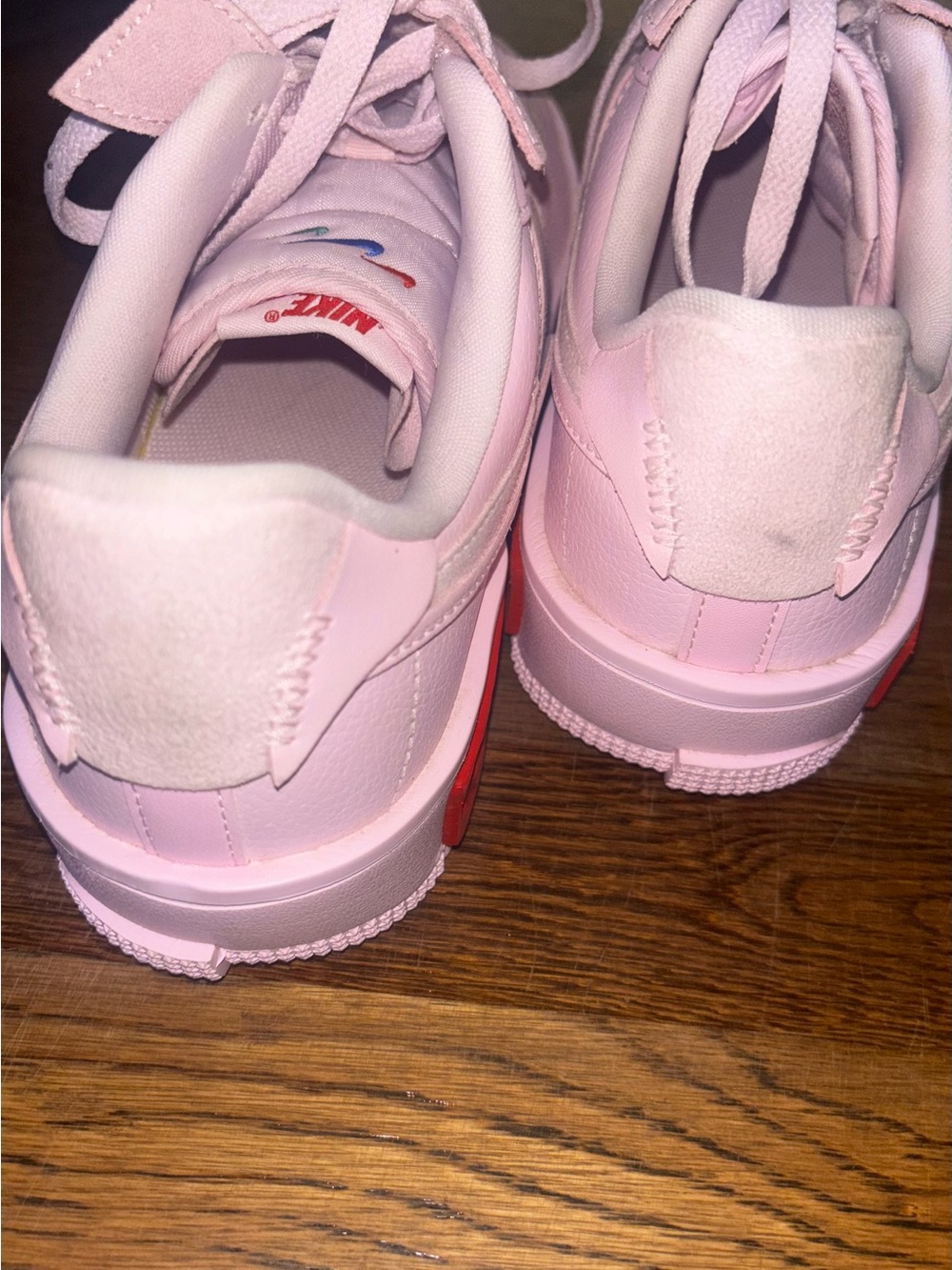 Nike Air Force 1 Fontanka Pastel Pink Valentines Sneakers Womens Size 10 AF1 Low - Picture 7 of 13